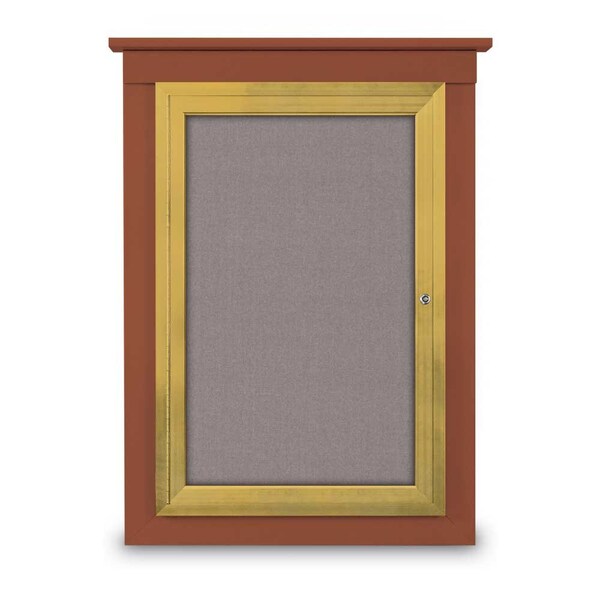 Single Door Enclosed Letterboard, 43"x33